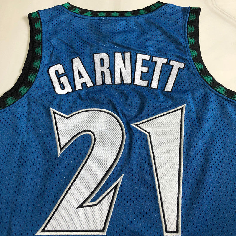 Kevin Garnett Minnesota Timberwolves 21 Blue MN