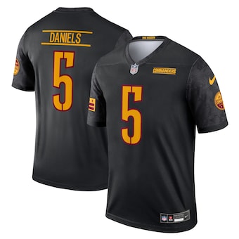 Washington Commanders Jayden Daniels Nike Carbon Black Fashion Jersey