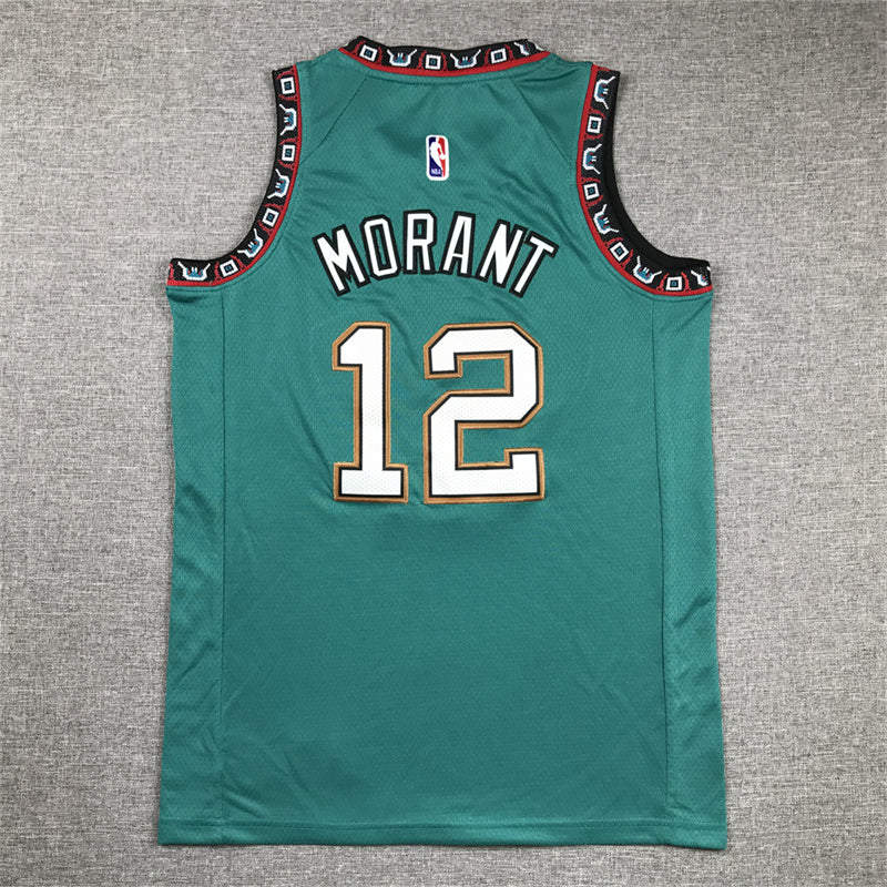 Youth Ja Morant Memphis Grizzlies #12 Embroidered Jersey
