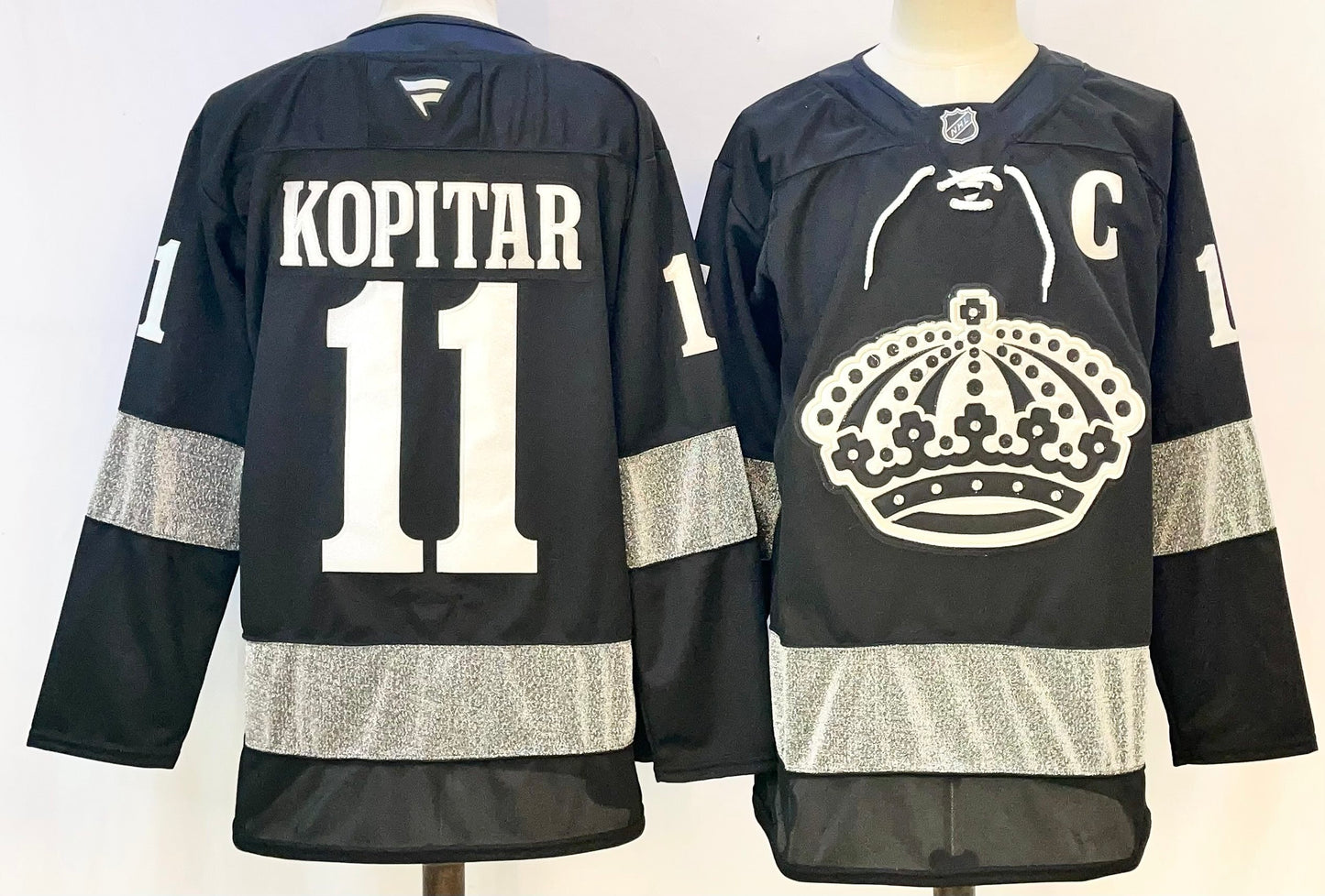 Men's Los Angeles Kings Anze Kopitar #11 Black Alternate Premium Jersey