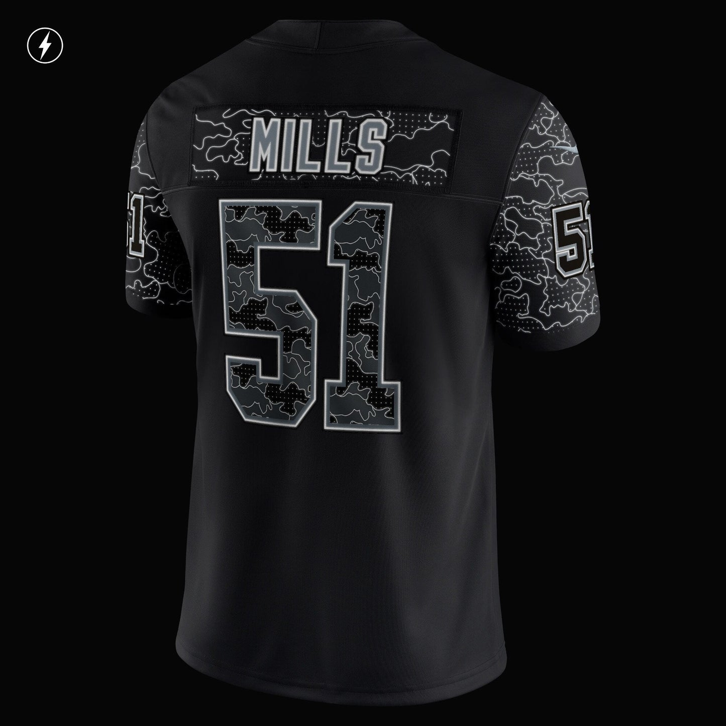 Sam Mills Carolina Panthers Nike Retired RFLCTV Limited Jersey - Black