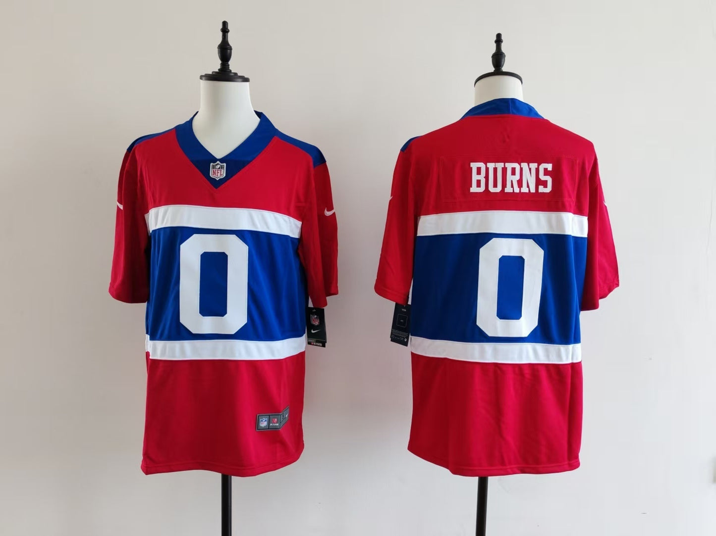 Men's New York Giants Brian Burns Jersey-Red