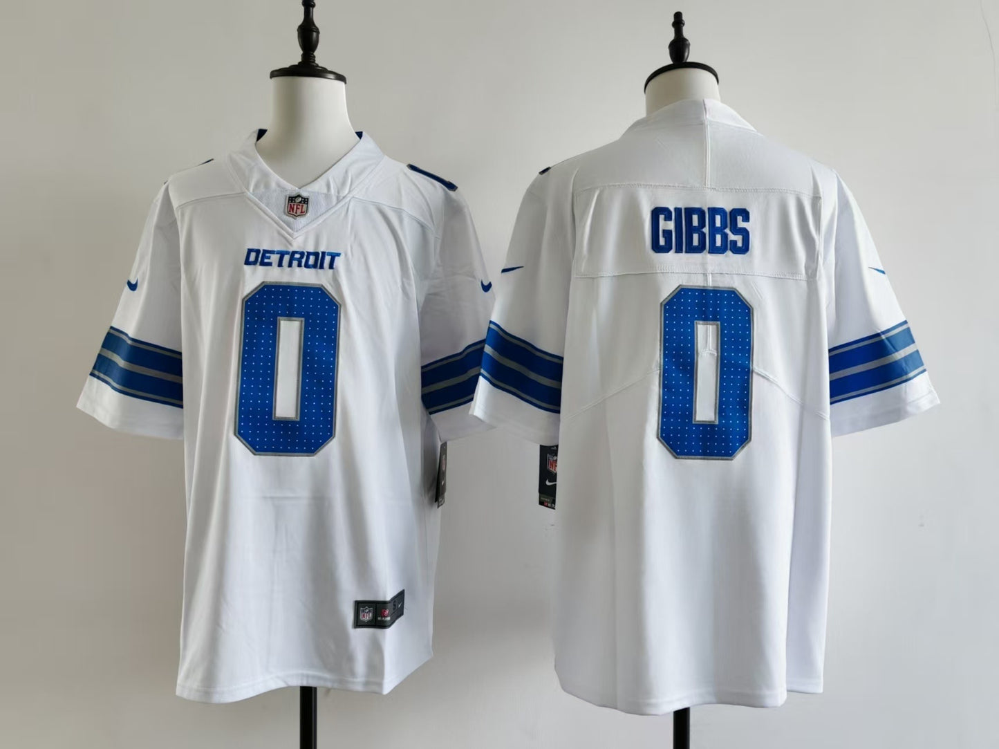 Men's Detroit Lions Jahmyr Gibbs Jersey - White#0