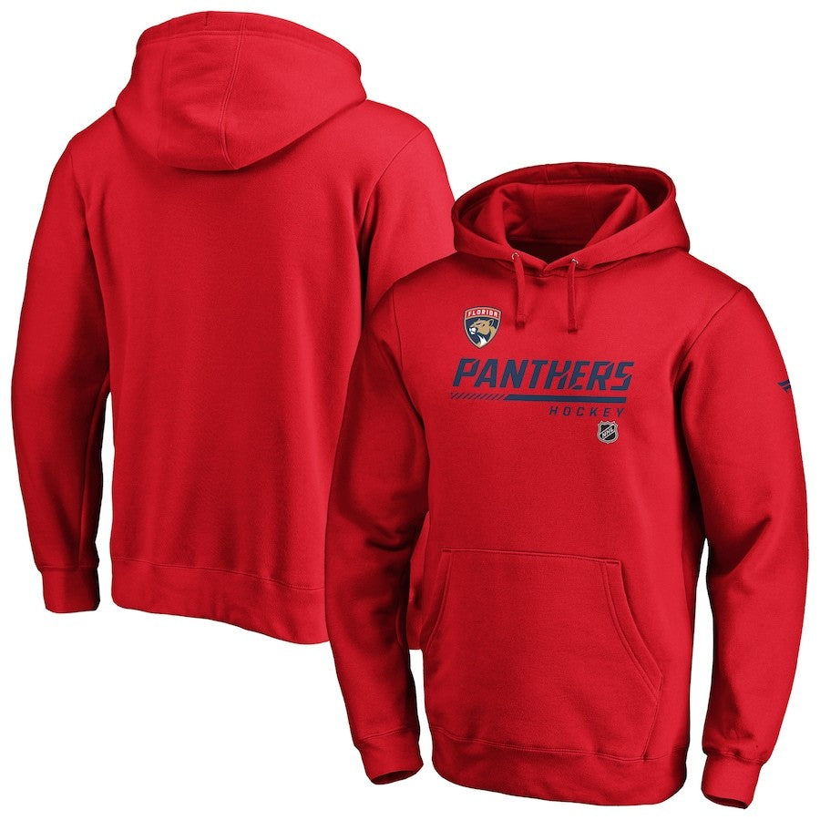 Men's Branded Red Florida Panthers Authentic Pro Core Collection Prime Pullover Hoodie