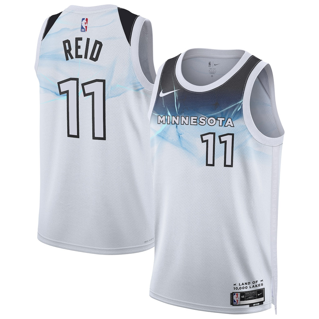 Unisex Minnesota Timberwolves Naz Reid White 2024/25 Swingman Jersey - City Edition