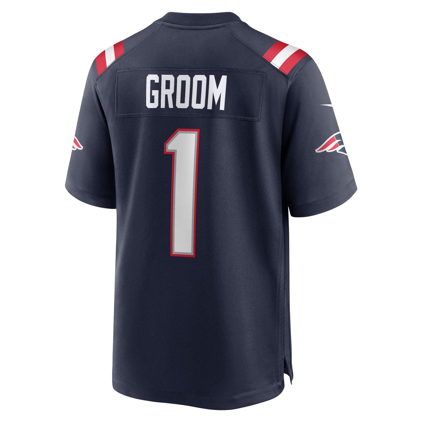 Number 1 Groom New England Patriots Nike Game Jersey - Navy