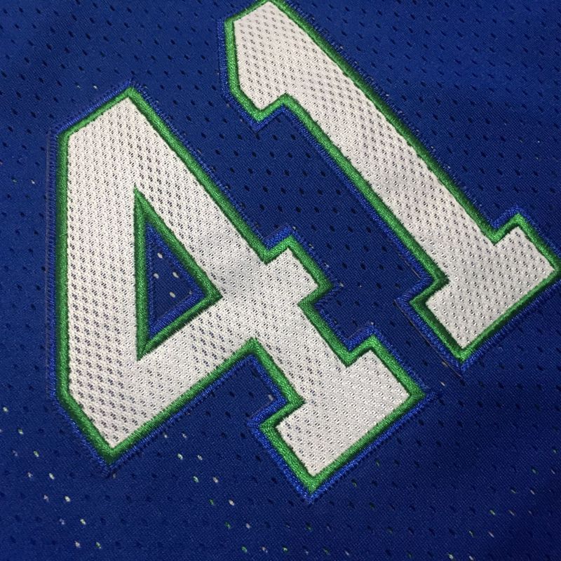 Dallas Mavericks 41# Dirk Nowitzki Blue MN