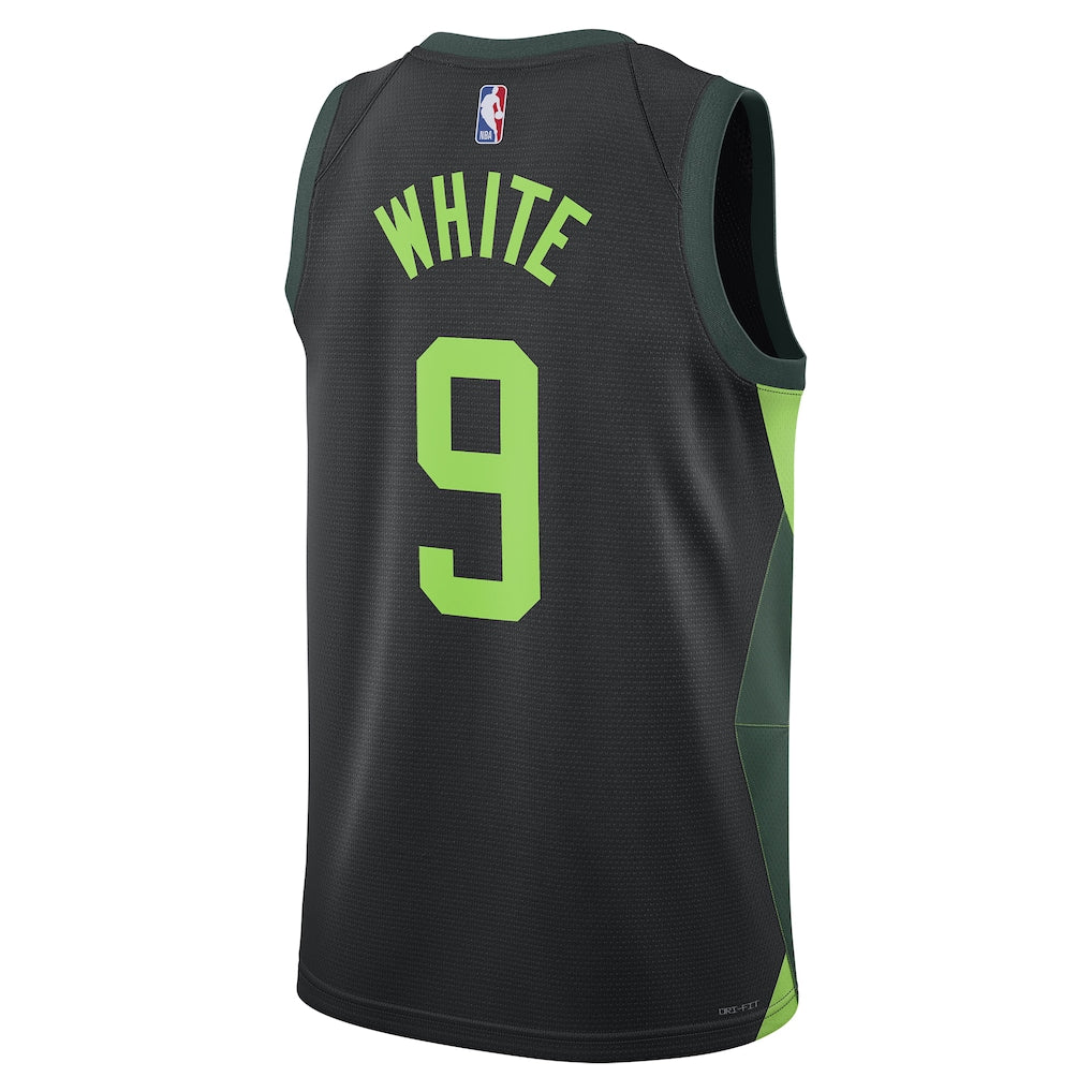 Unisex Boston Celtics Derrick White Black 2024/25 Swingman Jersey - City Edition