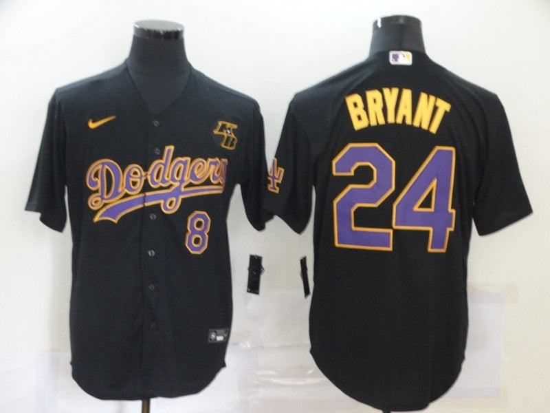 Men's Los Angeles Dodgers Kris Bryant #8-24 Black Player Jersey
