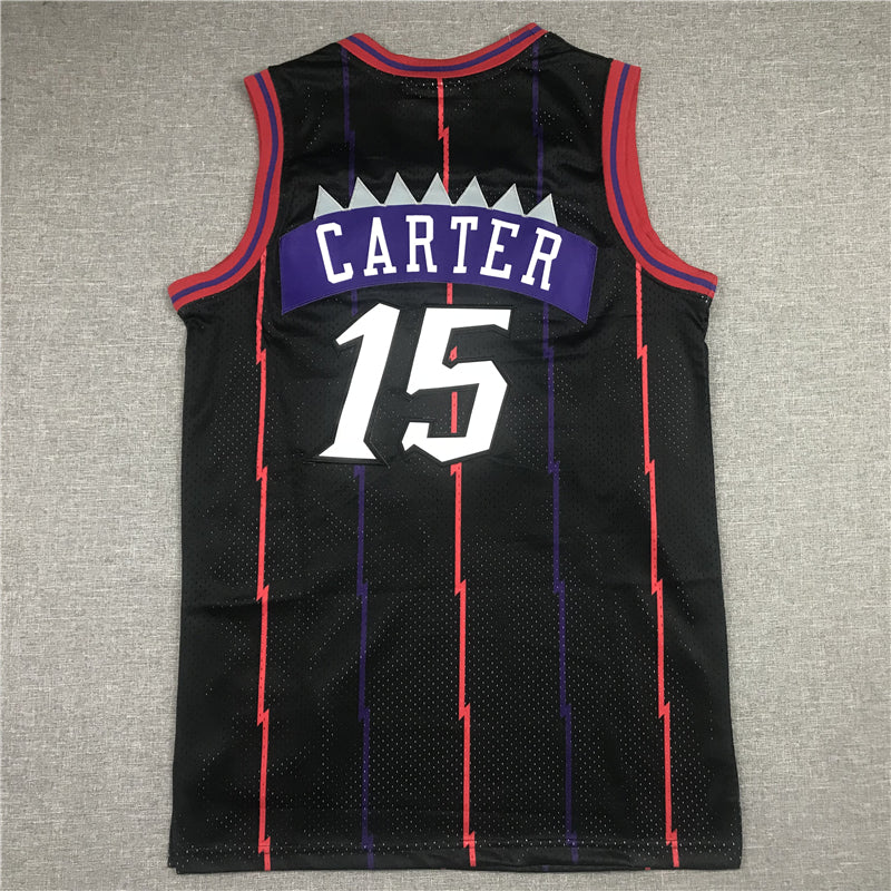 Toronto Raptors #15 CARTER Black Jersey MN