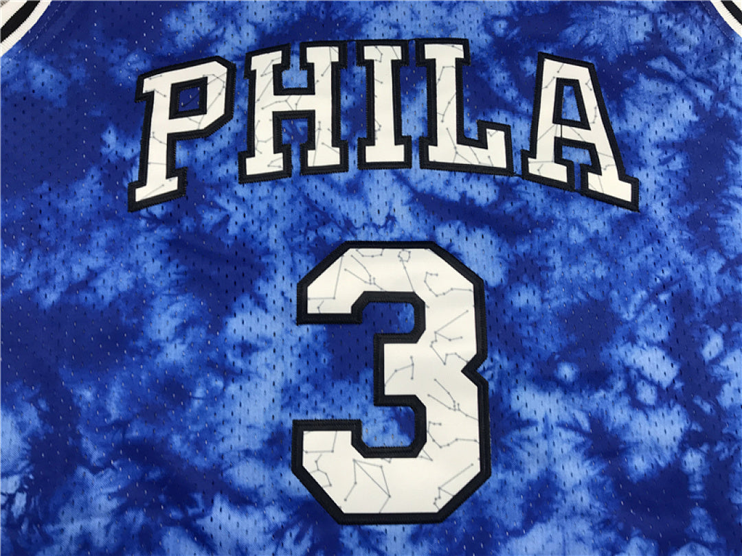 Allen Ezail Iverson #3 Constellation Edition Embroidered Jersey