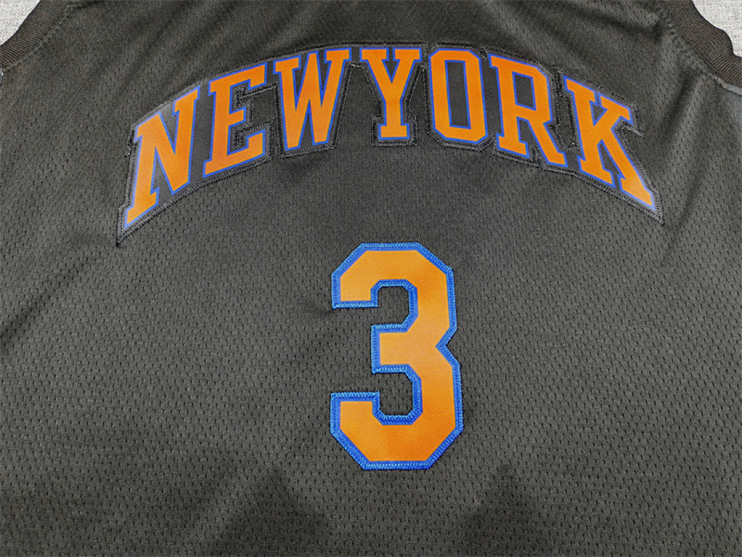 Josh Hart#3 New York Knicks 2026 Black Statement Edition Embroidered Jersey