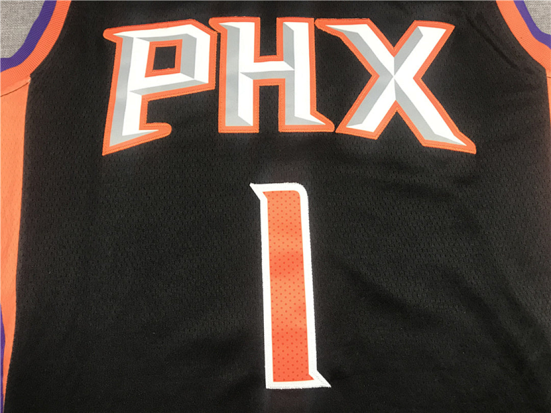 Devin Booker #1 Phoenix Suns Black City Edition Swingman Embroidered Jersey