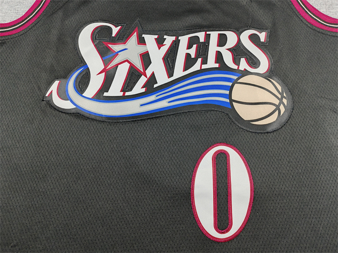 Tyrese Maxey #0 Philadelphia 76ers City Edition Swingman Embroidered Jersey