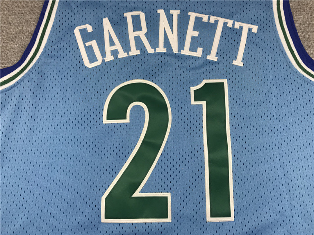 Kevin Garnett #21 Minnesota Timberwolves 1995-96 Throwback Embroidered Jersey