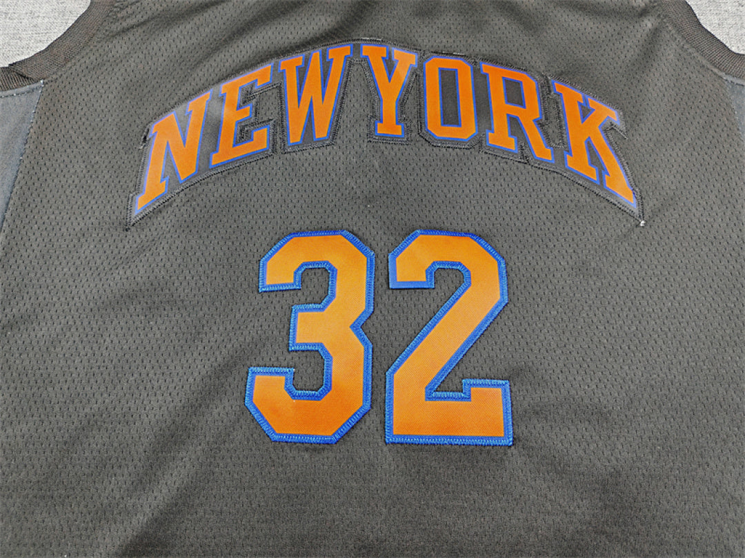 Karl-Anthony Towns#3 New York Knicks 2026 Black Statement Edition Embroidered Jersey