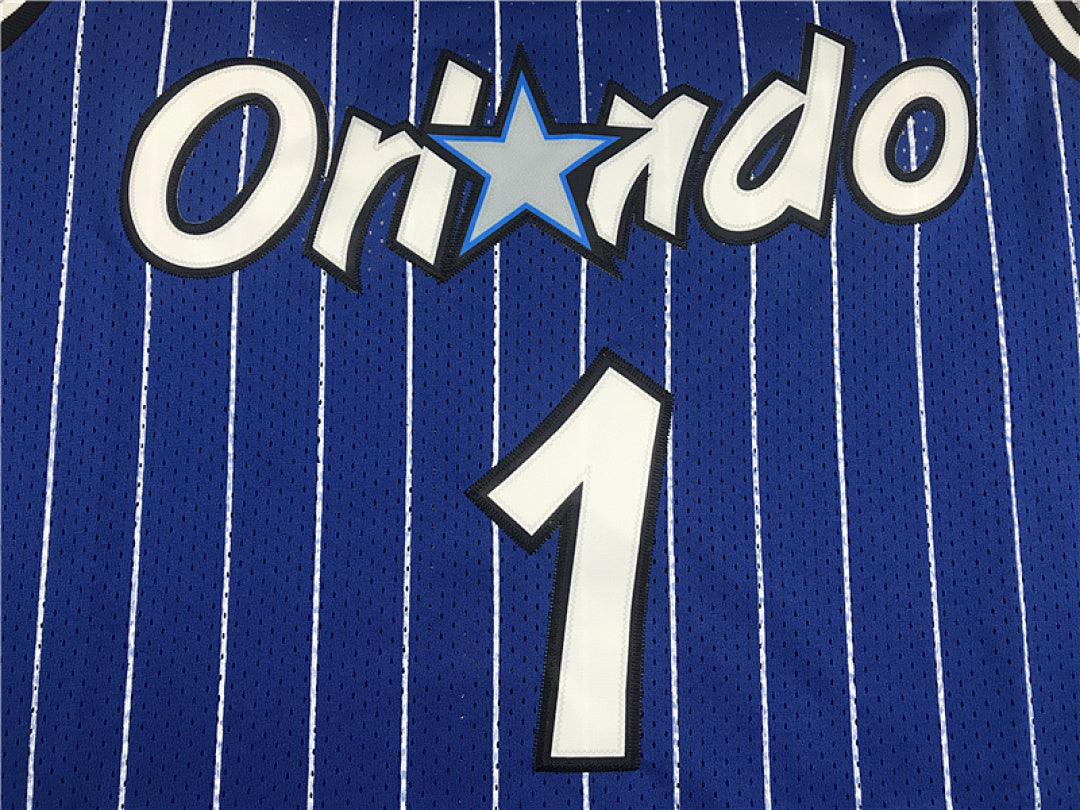 Anfernee Hardaway#1 Orlando Magic 1993-94 Hardaway Blue Edition Embroidered Jersey