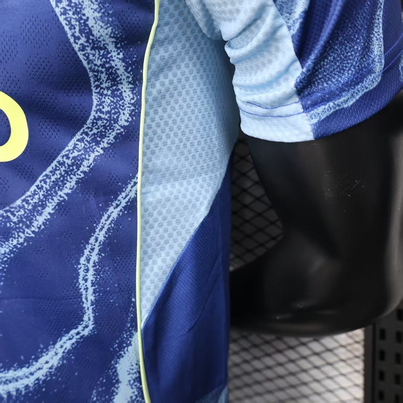 2025-26 Ajax Away Blue Player Version Jersey - Men's