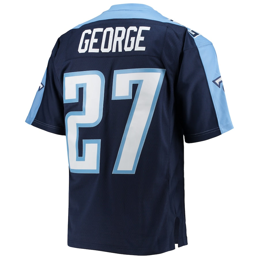 Men's Tennessee Titans Eddie George Mitchell & Ness Navy Legacy Replica Jersey