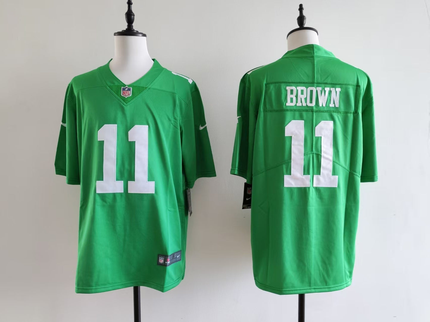 Men's Philadelphia Eagles A.J. Brown Nike Jersey-green-Digital without black borders