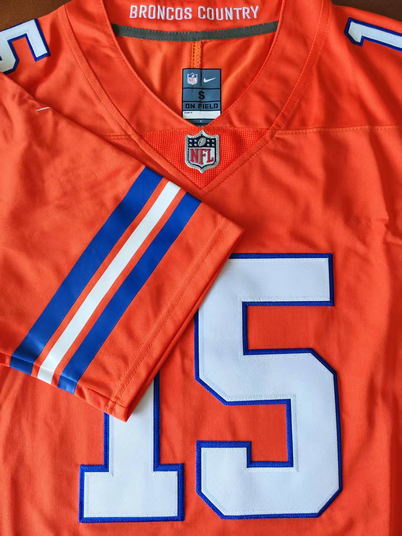 Men's Denver Broncos Nik Bonitto Jersey-Orange