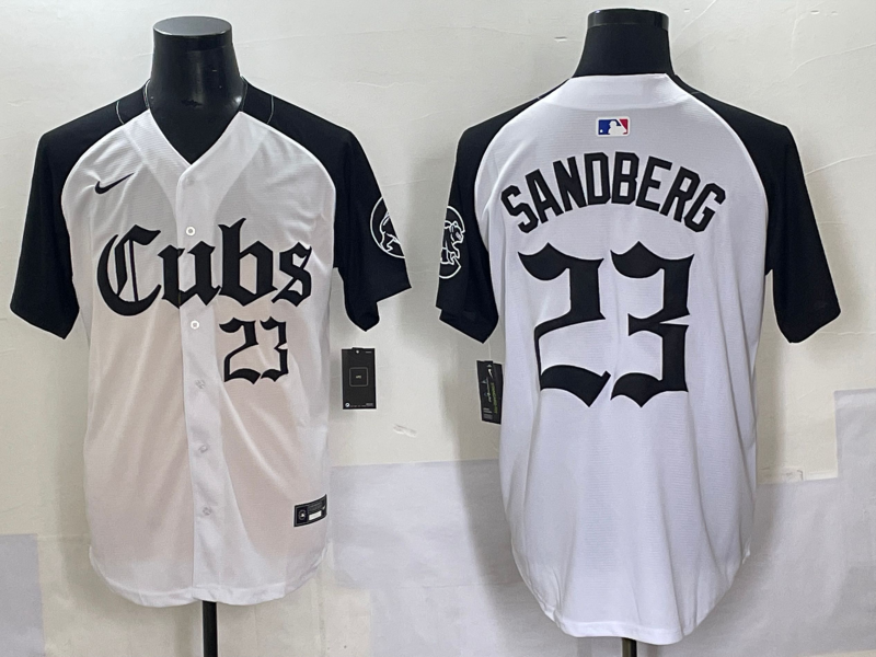Men's Chicago Cubs Ryne Sandberg #23 White Player Jersey