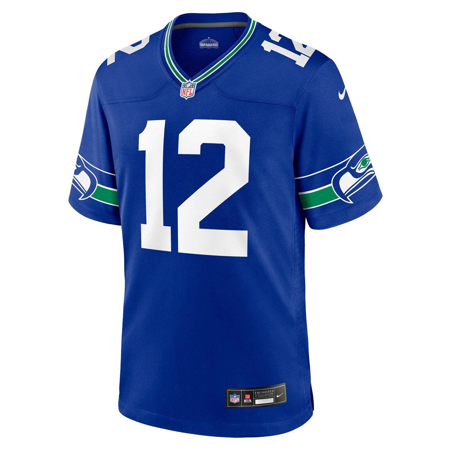 12s Seattle Seahawks Nike Throwback Game Jersey - Royal