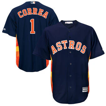 Carlos Correa Majestic Men's Houston Astros Navy Alternate Cool Base Player Jersey