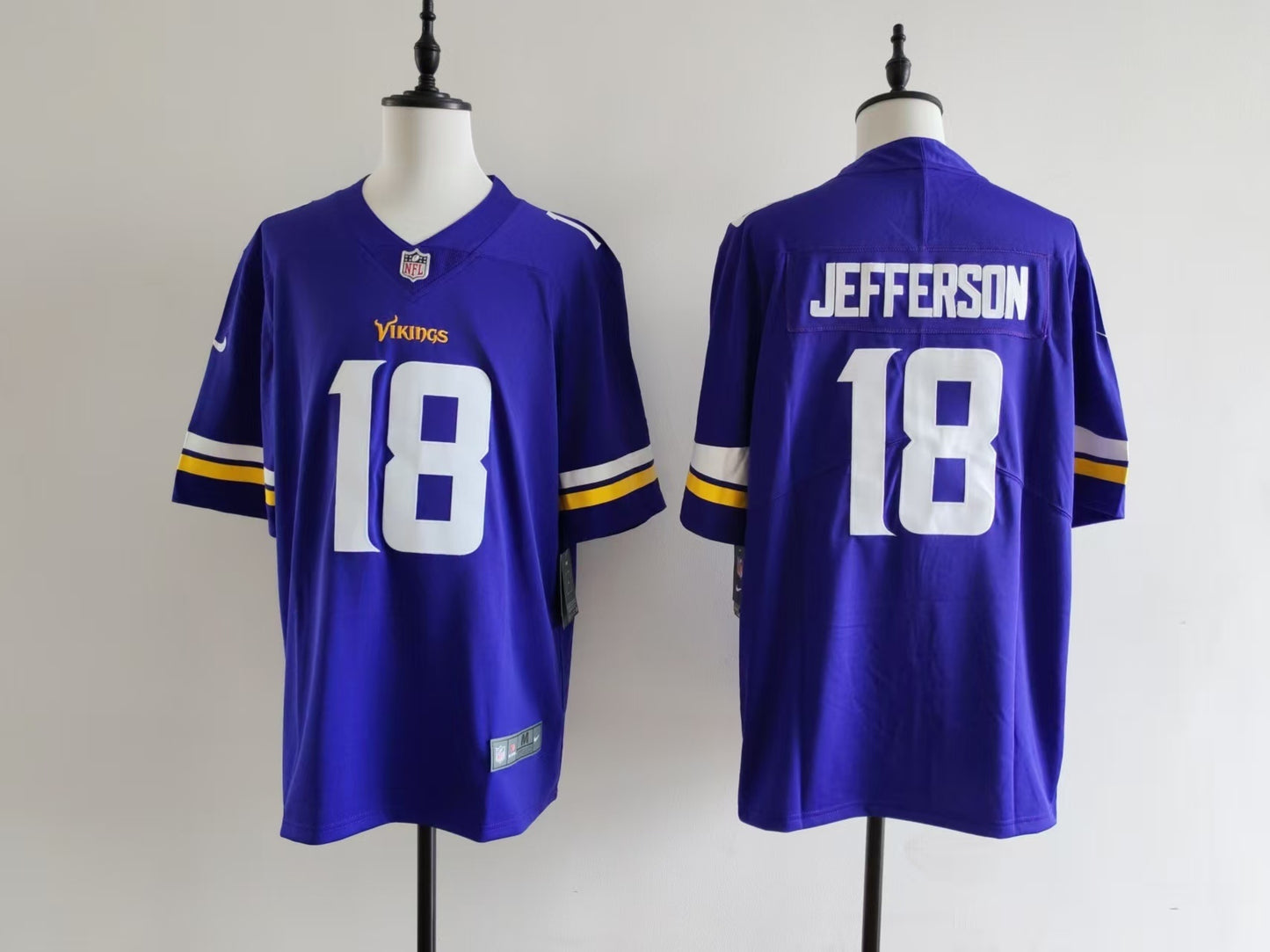 Men's Minnesota Vikings Justin Jefferson Nike Jersey - Purple#18