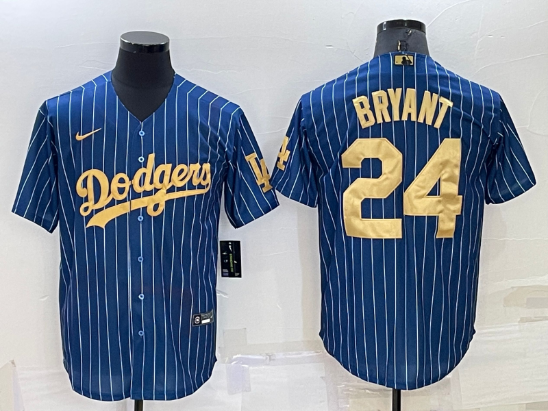 Men's Los Angeles Dodgers Kris Bryant #24 Blue Stitched Jersey