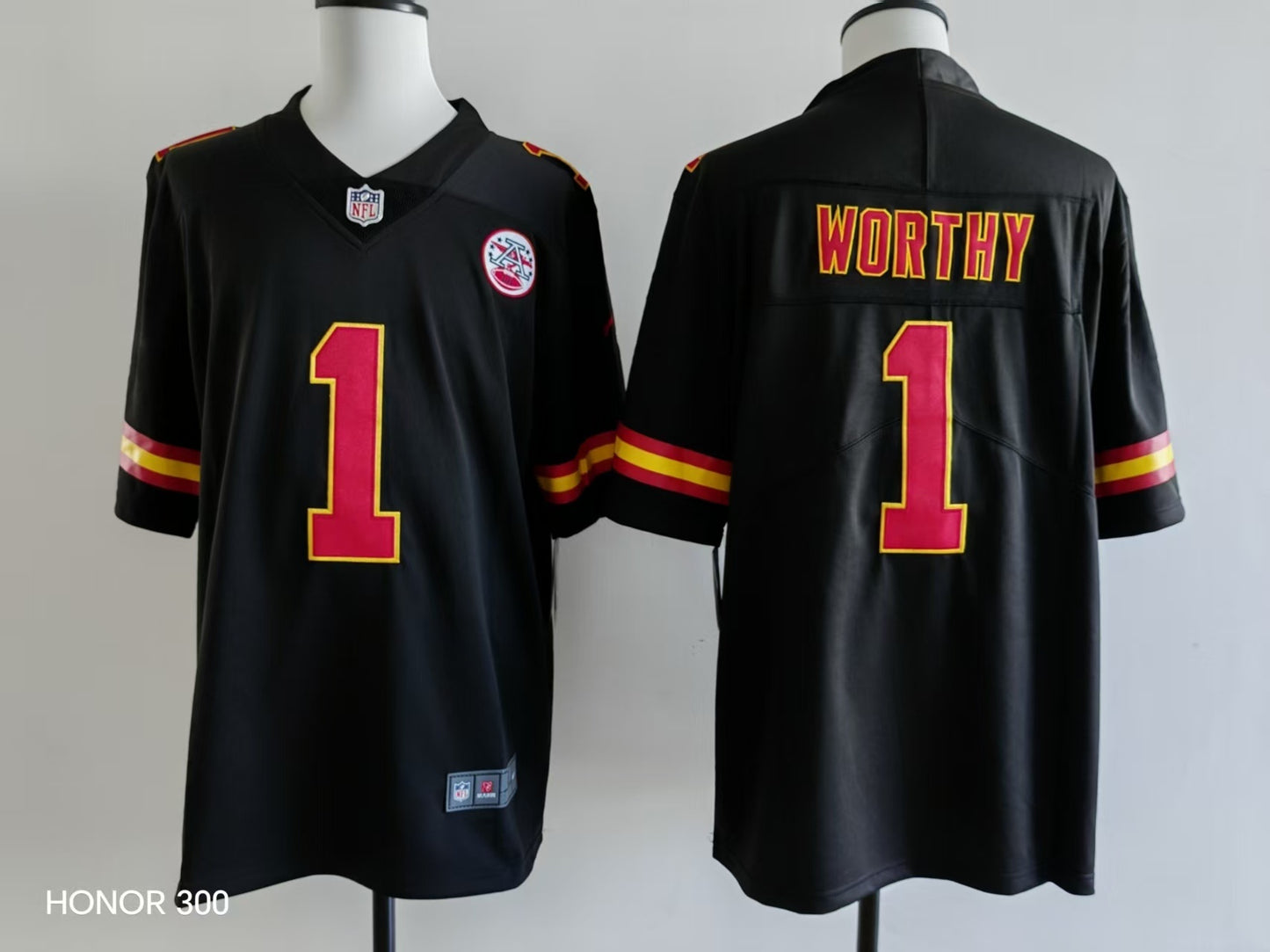 Men's Kansas City Chiefs Xavier Worthy Jersey - Black