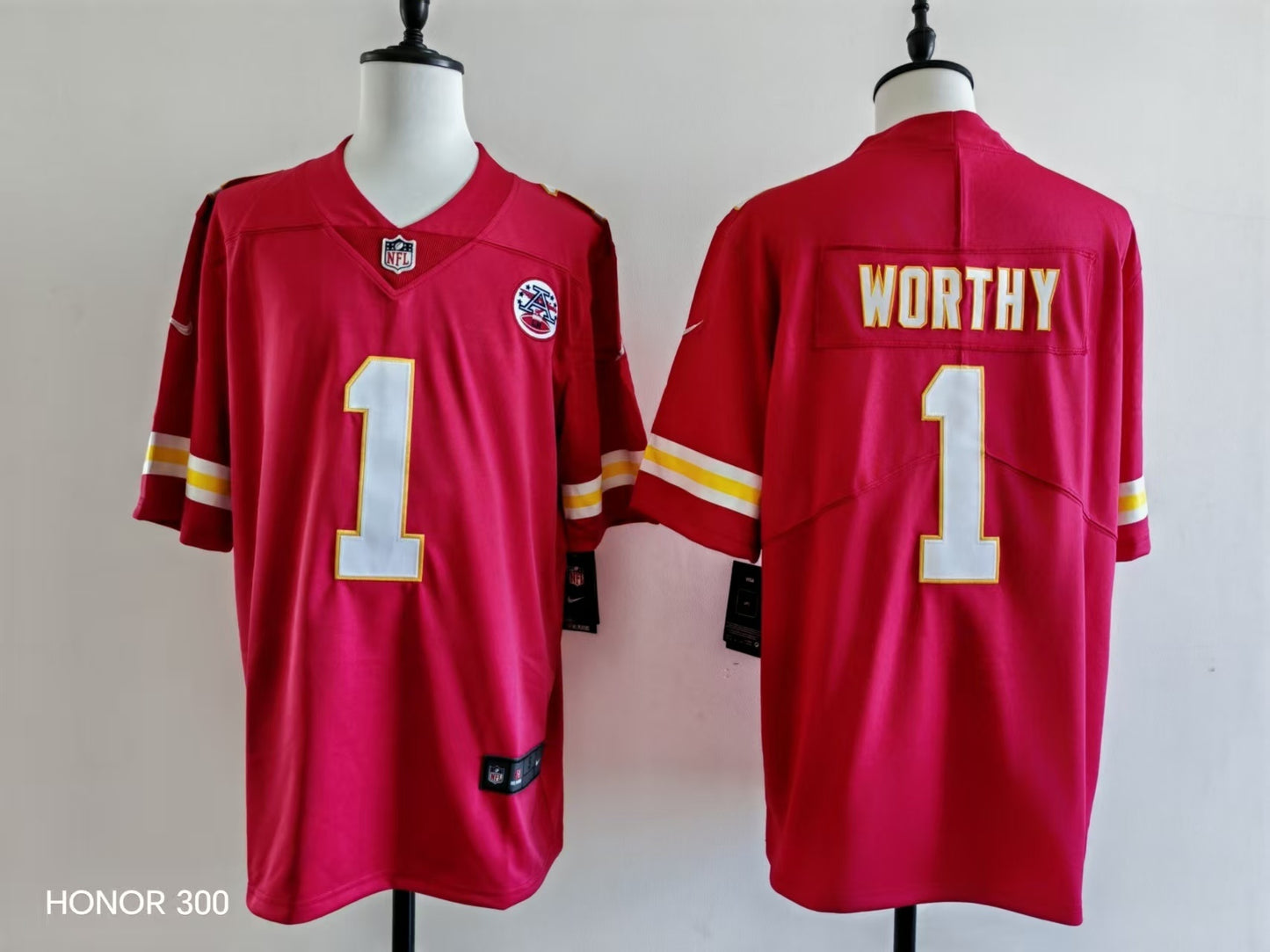 Men's Kansas City Chiefs Xavier Worthy Jersey - Red