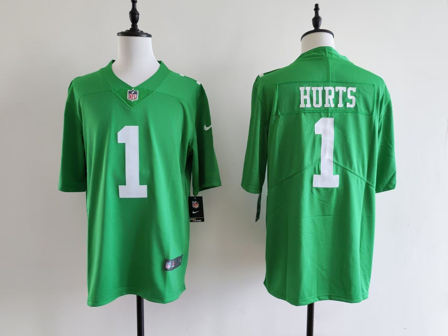 Men's Philadelphia Eagles Jalen Hurts Nike Jersey-green-Digital without black borders