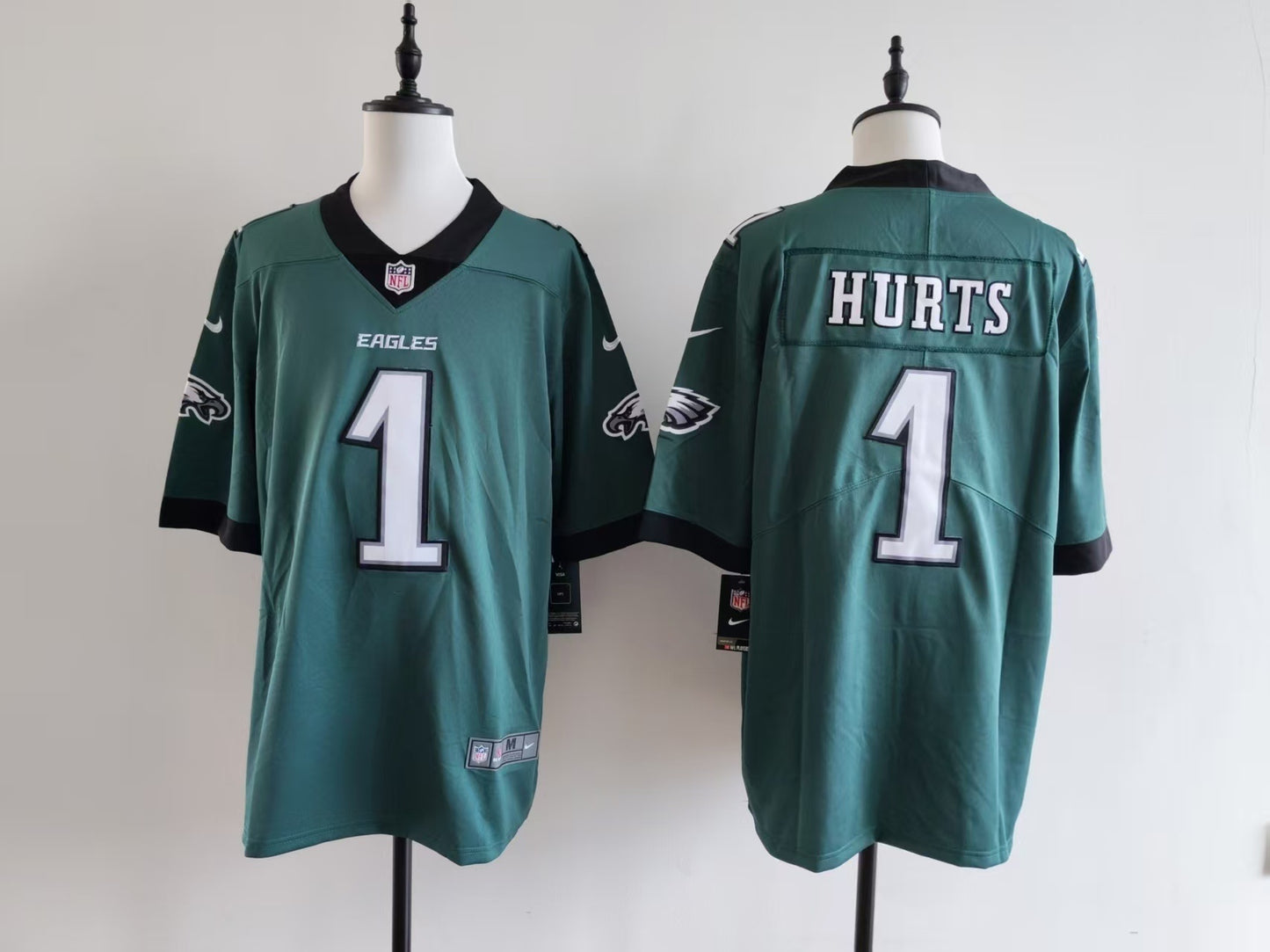 Men's Philadelphia Eagles Jalen Hurts Nike Jersey-Midnight Green