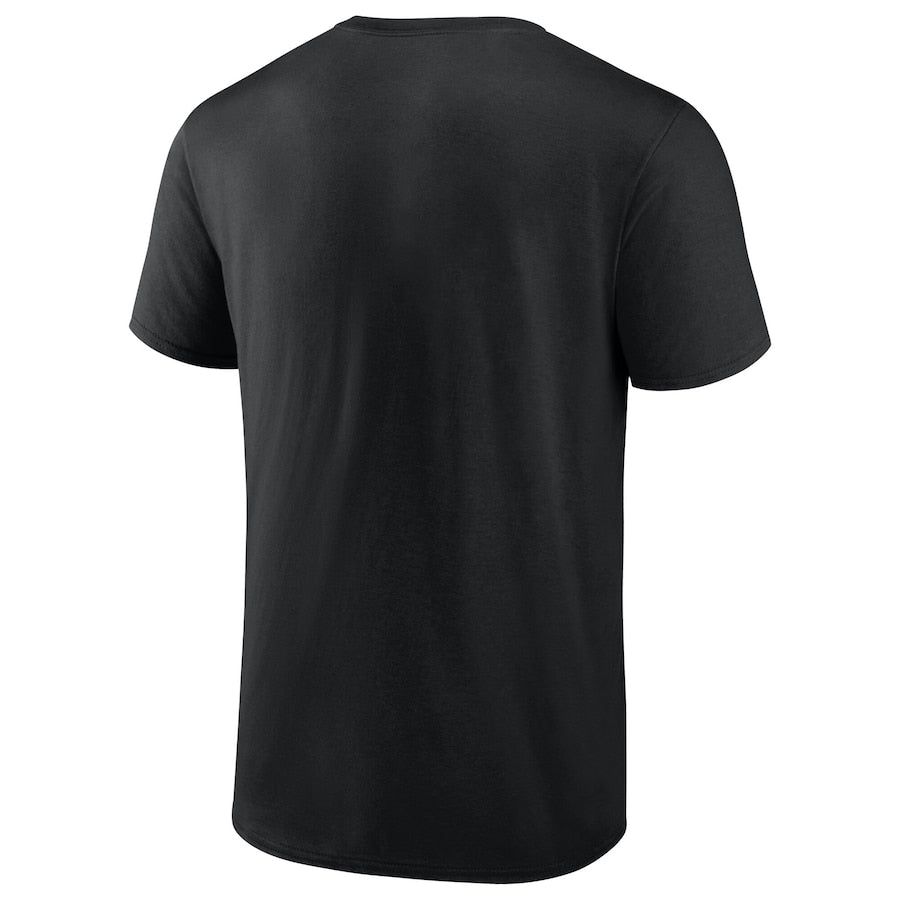 Men's Carolina Hurricanes vs. Florida Panthers Black 2025 Eastern Conference Finals Matchup Center Ice T-Shirt