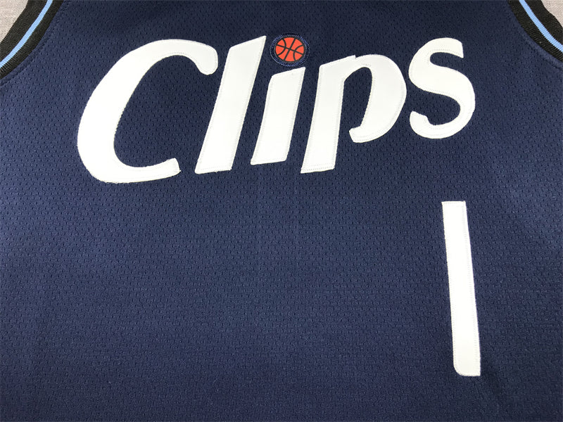 Men's LA Clippers james Harden #1 Navy2023/24 Swingman jersey - City Edition