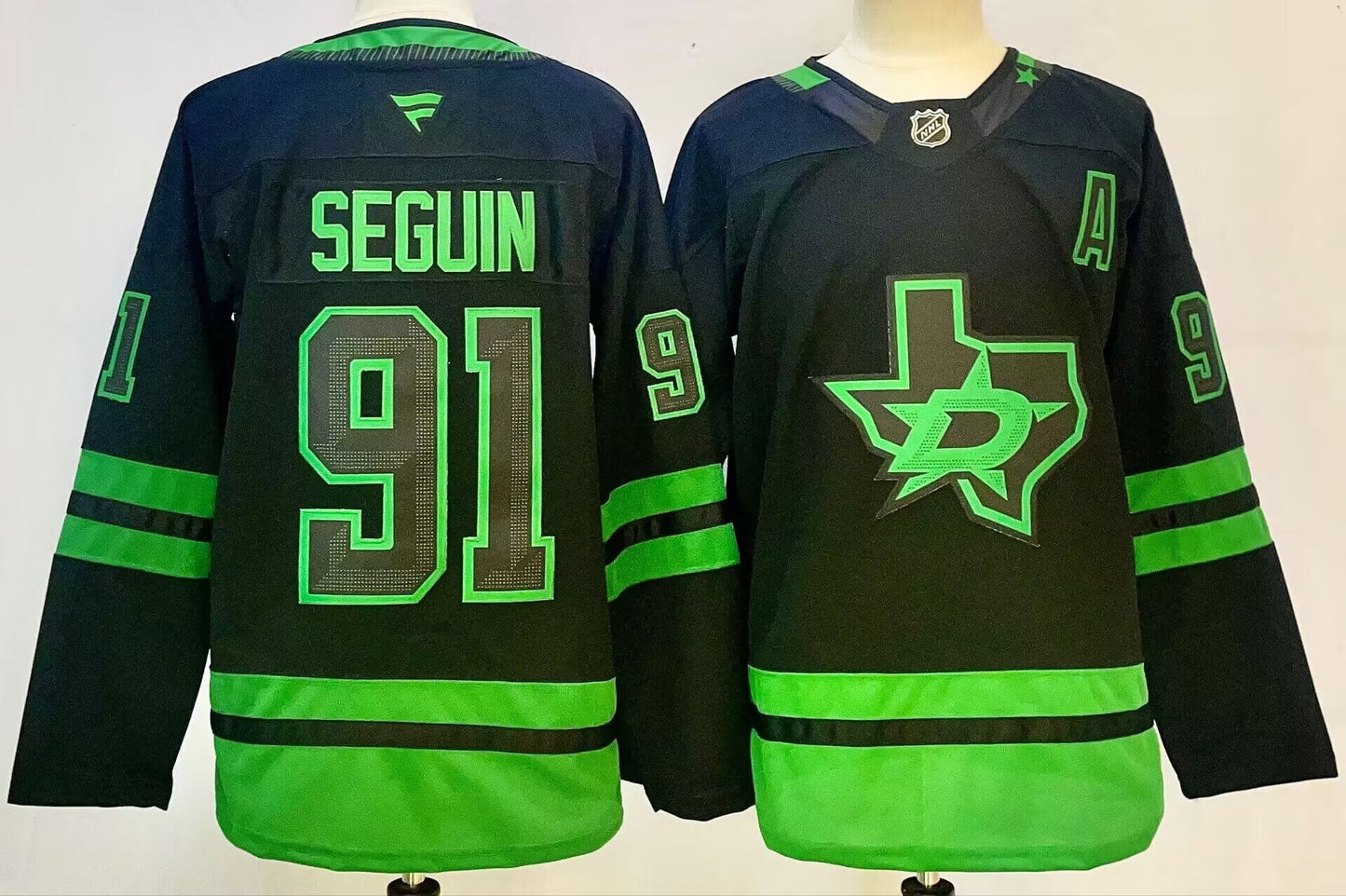 Men's Dallas Stars Tyler Seguin #91 Black Alternate Premium Jersey