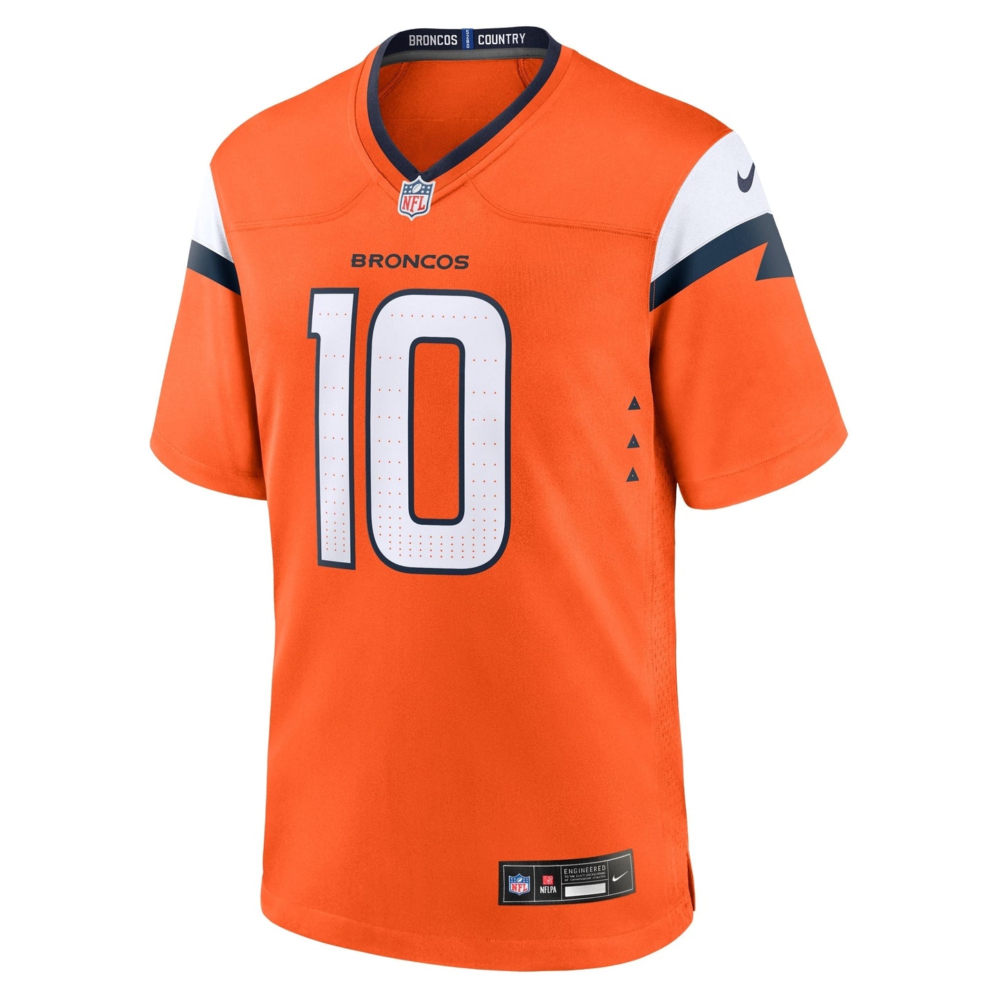 Bo Nix Denver Broncos Nike Game Jersey - Orange