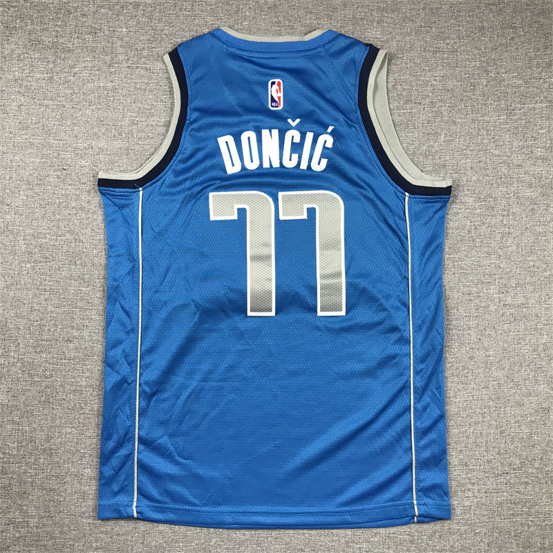 Youth Luka Dončić Dallas Mavericks #77 Embroidered Jersey