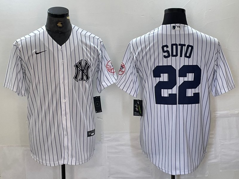 Men's New York Yankees Juan Soto #42.99 White Limited Player Jersey