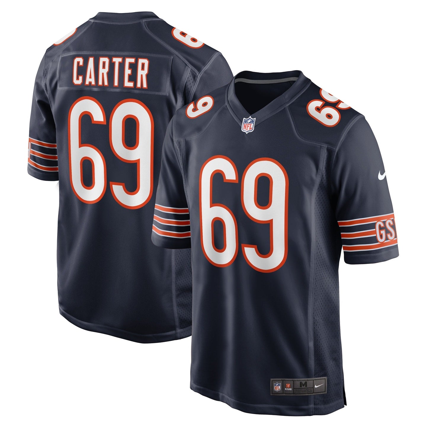 Ja'Tyre Carter Chicago Bears Nike Game Jersey - Navy