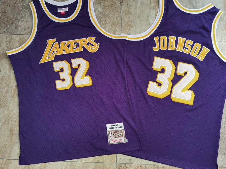 Johnson Los Angeles Lakers Purple 32 MN