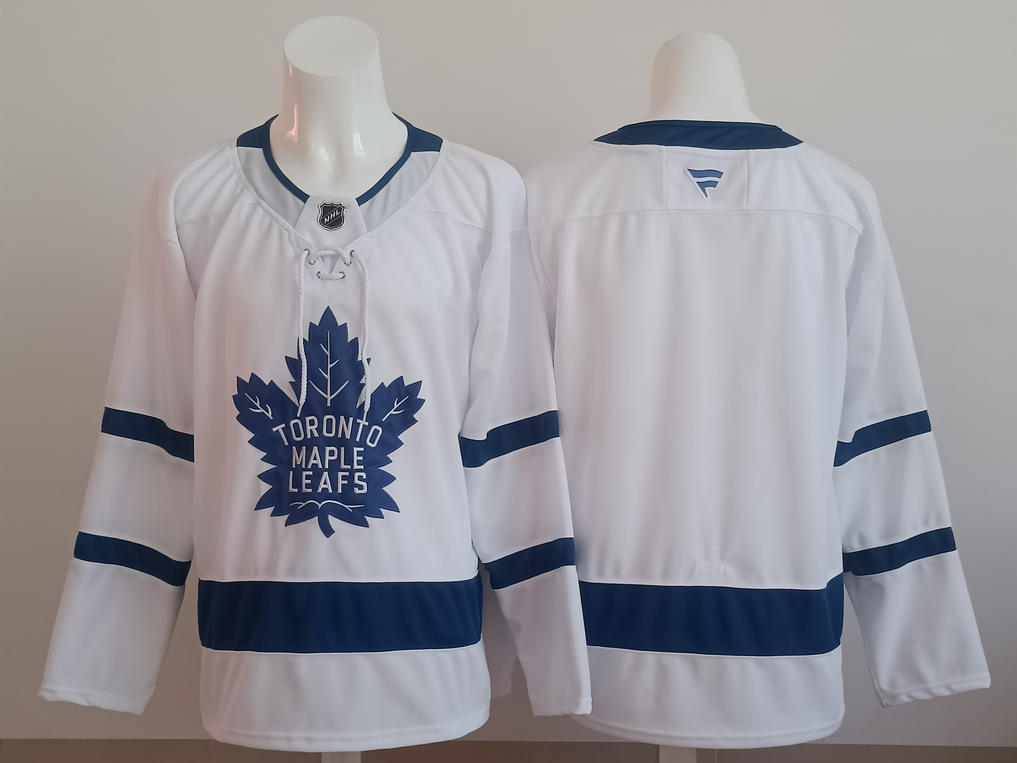 Men's Toronto Maple Leafs White Away Premium Blank Jersey