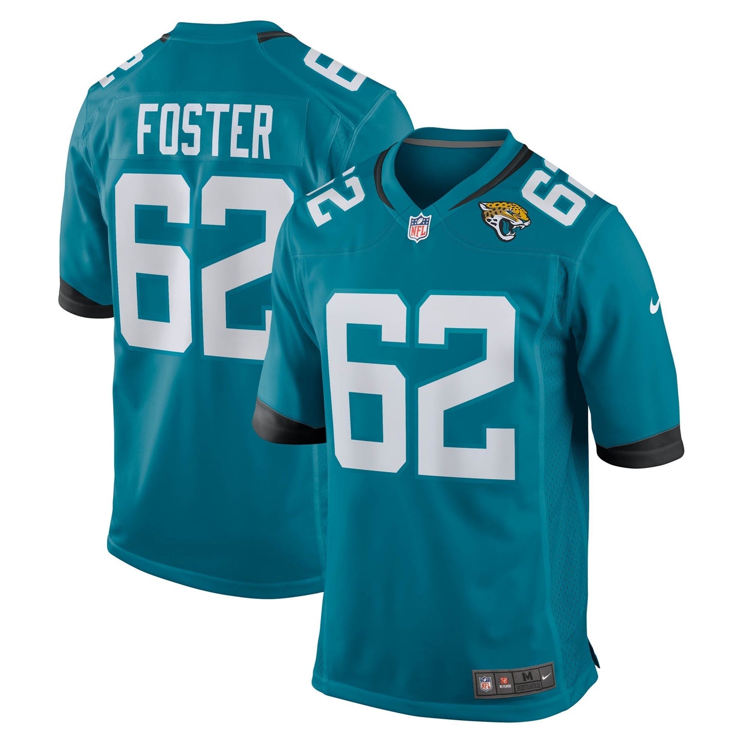 Javon Foster Jacksonville Jaguars Nike Team Game Jersey - Teal