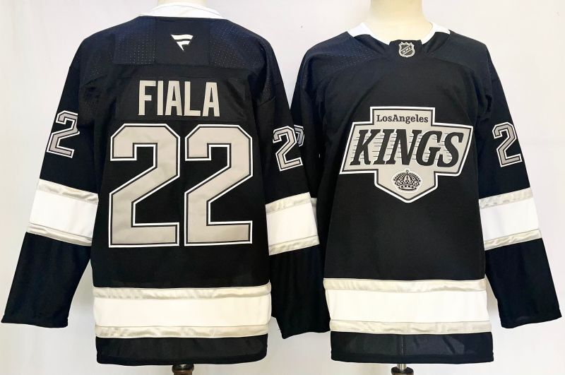 Men's Los Angeles Kings Kevin Fiala #22 Black Player Jersey
