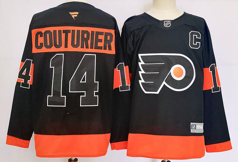 Men's Philadelphia Flyers Sean Couturier #14 Black Player Jersey
