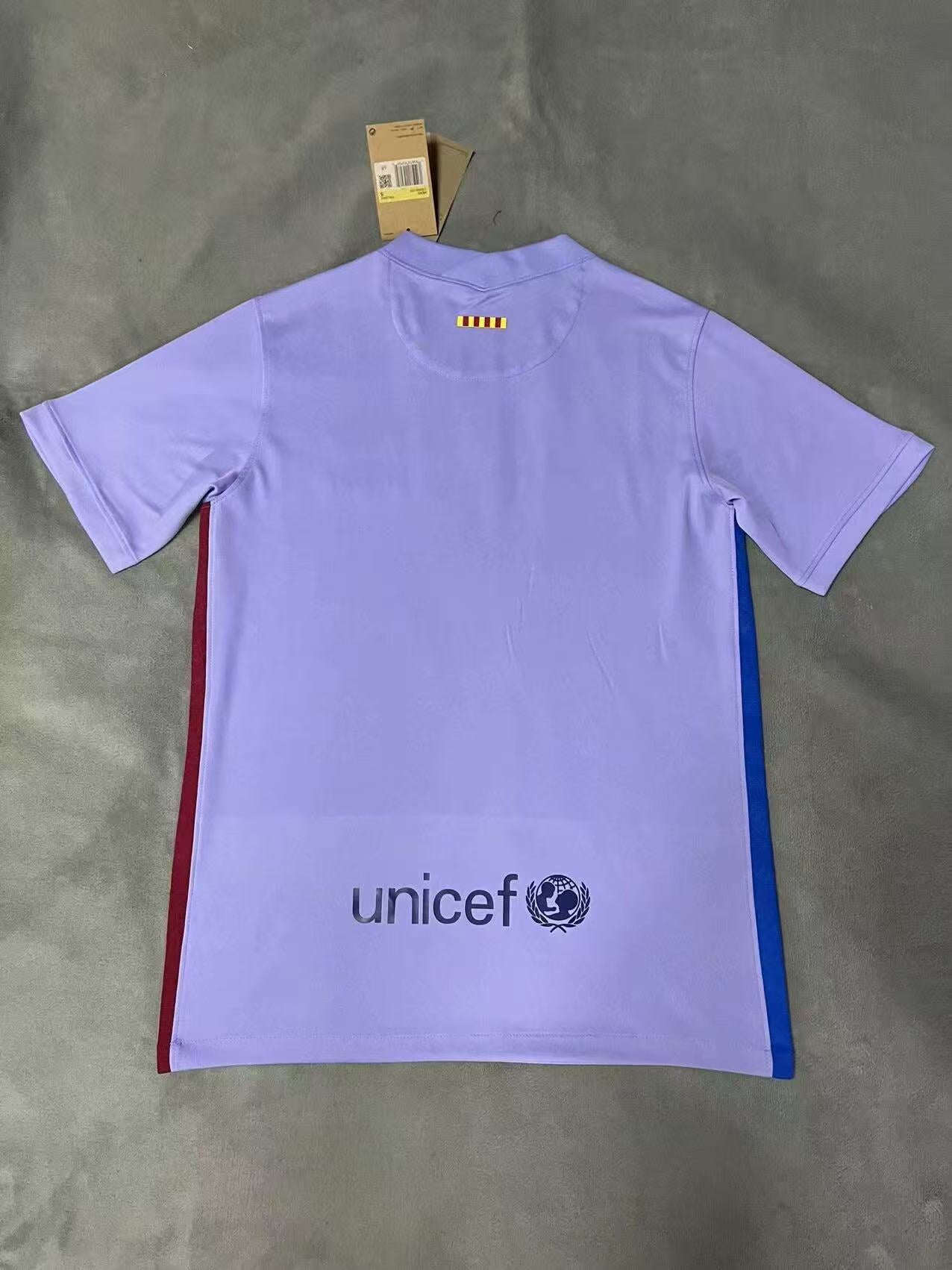 Barcelona 2021/22 Away Match Authentic Jersey - Purple