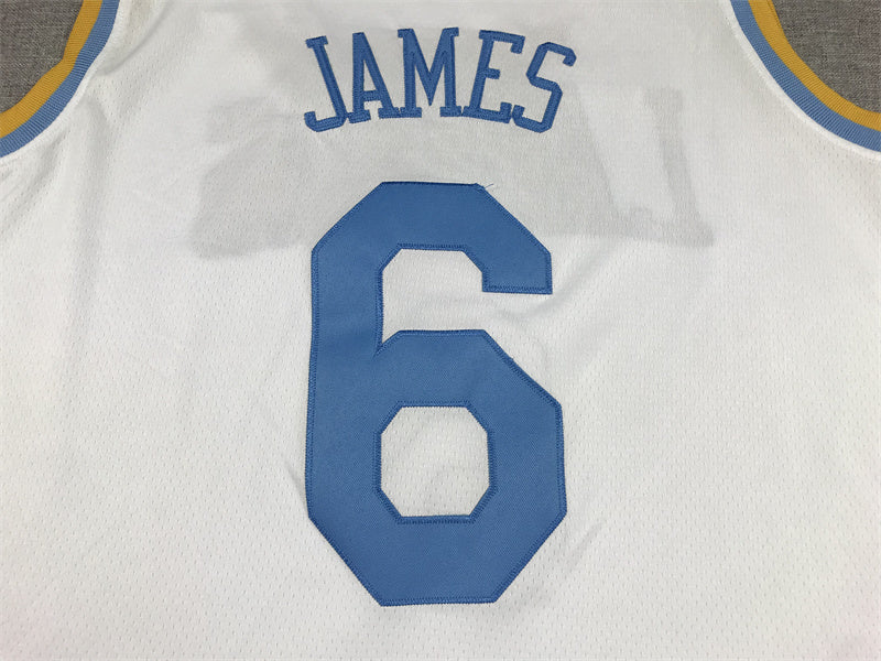 Lebron James #6 Los Angeles Lakers 2023 City Edition Swingman Jersey - Embroidered