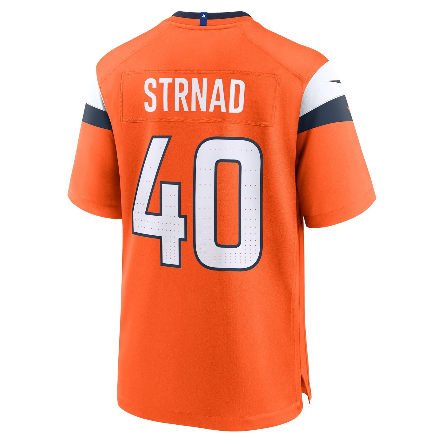 Justin Strnad Denver Broncos Nike Team Game Jersey - Orange