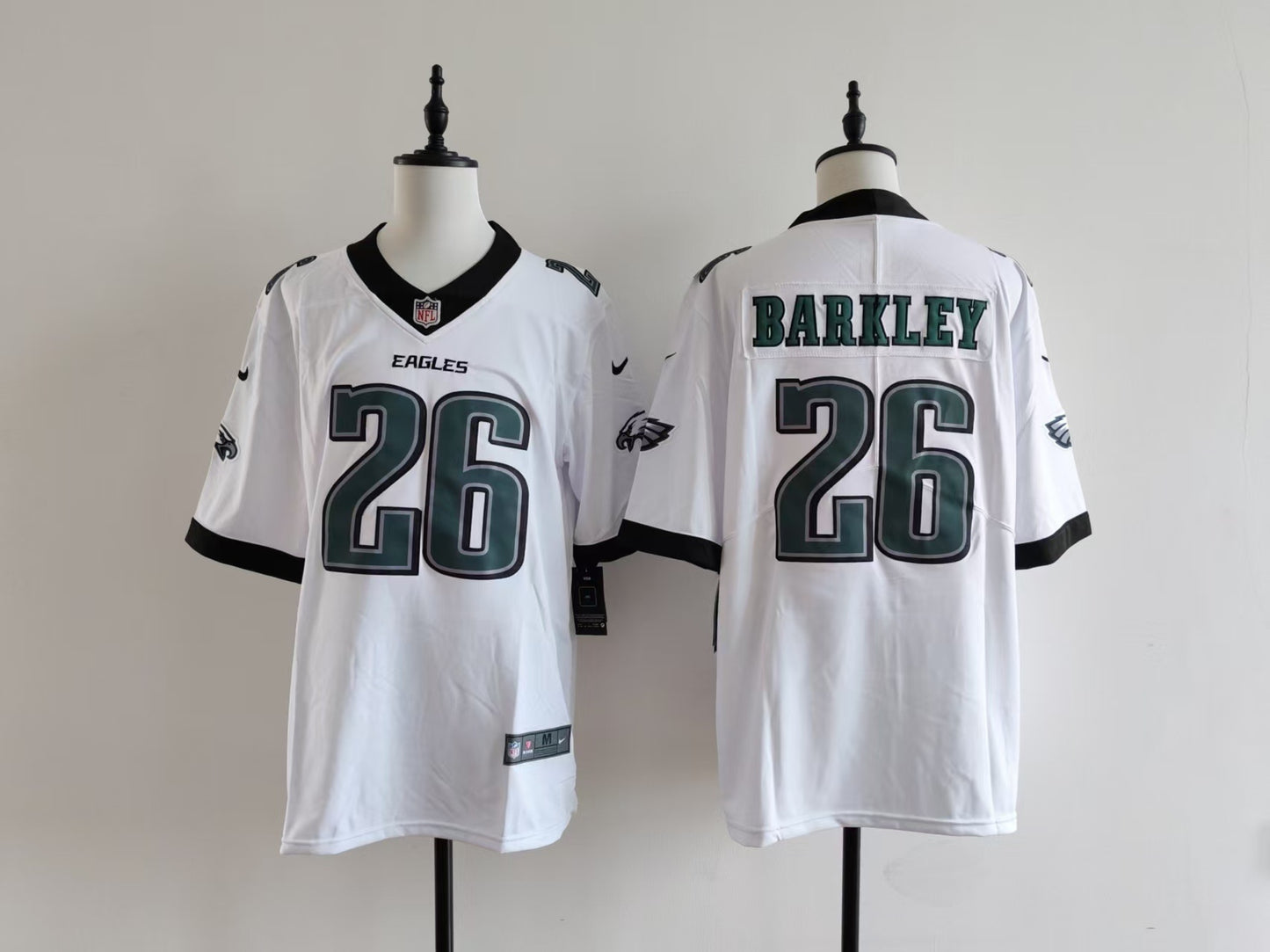 Men's Philadelphia Eagles Saquon Barkley Nike Jersey-white